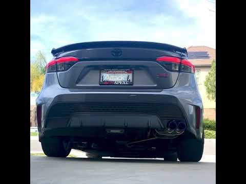 2020 Corolla XSE (CVT) exhaust with APEXi N1 Extreme Muffler installed
