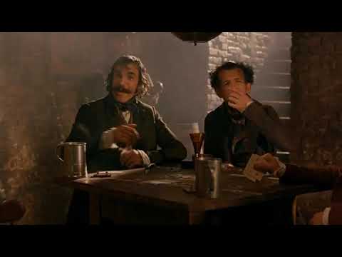 Gangs of New York official trailer still with Amsterdam and Bill the Butcher