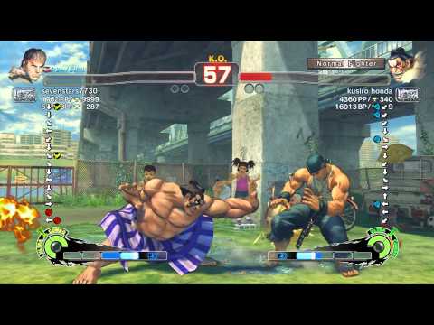 USFIV~ E.Honda (kusiro honda) vs.  Ryu (sevenstars7730) HD