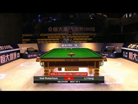 Neil Robertson v Li Hang 李行 Deciding Frame R1 China Championship 2017
