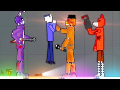 FNAF Animatronics Hunt Me Down - People Playground Gameplay