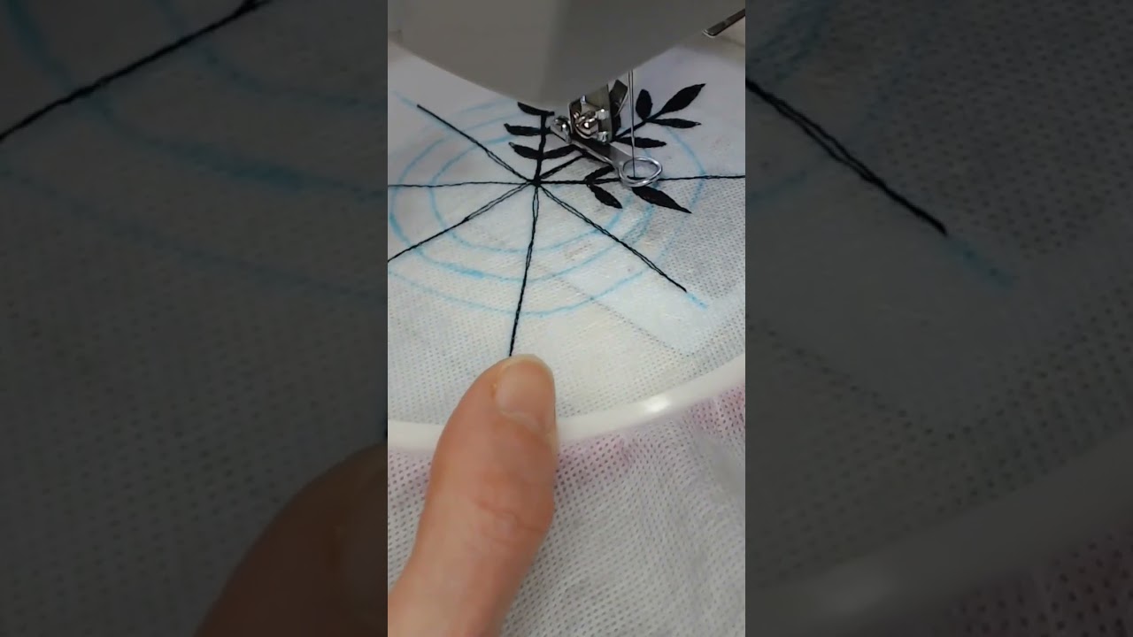 Free-motion embroidery on water soluble fabric. Full tutorial on 3d fabric sculpture on main channel