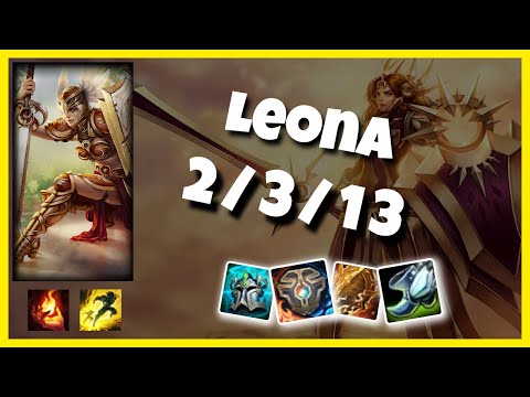 KOREAN Challenger Leona SUPPORT (2/3/13) vs NAUTILUS Gameplay Replay - Patch 10.19