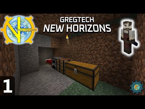 GregTech: New Horizons #1 - Long Journeys Start With Punched Trees (old video. New link in desc)