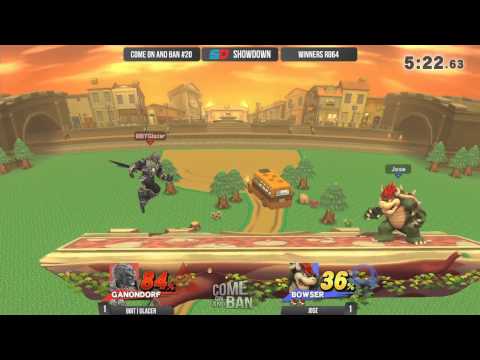 Come on and Ban #20 - Winner Ro64: 8BIT|Glacer (Ganondorf) vs Jose (Bowser)