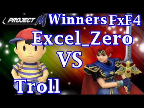 [FxF4] Excel_Zero (Roy) VS Troll (Ness) Project M Singles