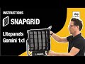 How to mount the SNAPGRID onto the Litepanels Gemini 1x1