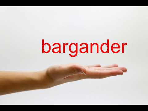 How to Pronounce bargander - American English