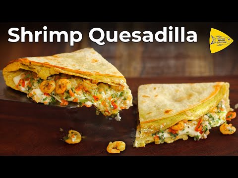 Quesadilla - With Prawn, Veggies and Cheese !