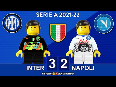 Inter - Napoli 3-2 • Serie A 2021/22 • Gol e Sintesi 21/11/21 • All Goals & Highlights Lego Football