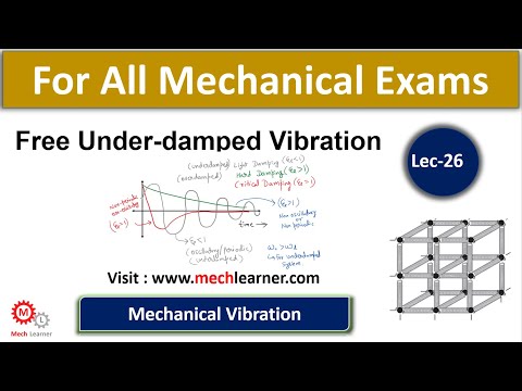 Free Under-damped Vibration || Mechanical Vibration-26 || For GATE/IES