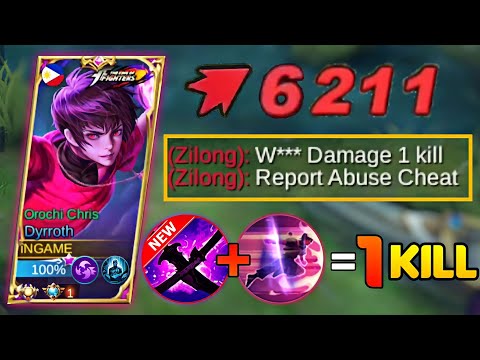 NEW DYRROTH FULL HYBRID BUILD + 2ND SKILL = 1 KILL DELETE DAMAGE HACK!! | BEST BUILD MLBB