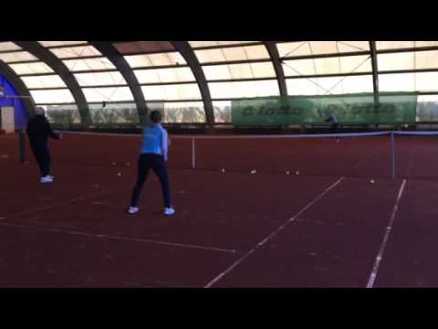 Sashka & Tereza practice together