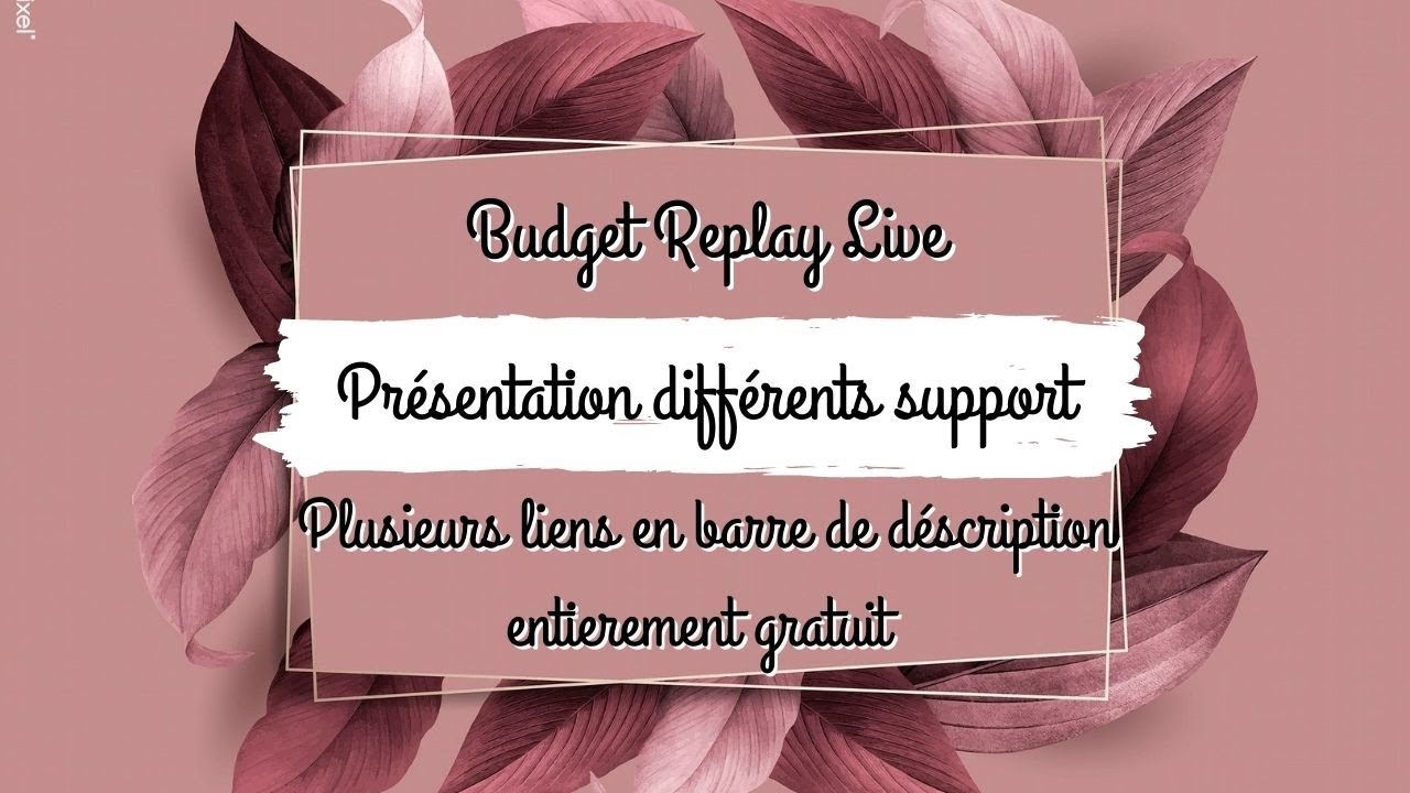 Replay Spécial Budget Challenge Fiche Gratuit ...