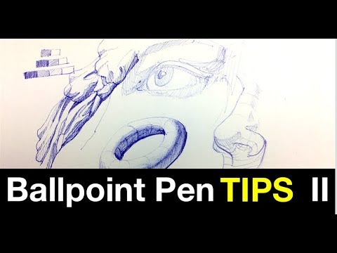 Drawing Quick Tips | Simple Ballpoint Pen Shading Tips Pt 2