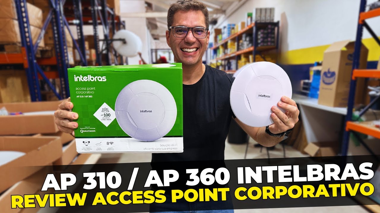 Miniatura da avaliação em vídeo de Access Point Intelbras AP 1250 AC MAX Branco