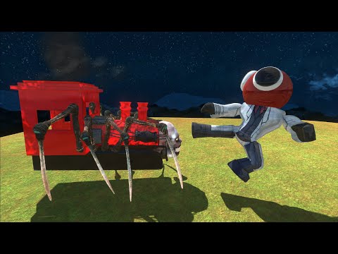 CHOO CHOO CHARLES VS RAINBOW FRIEND RED WHO Will Win? - Animal Revolt Battle Simulator