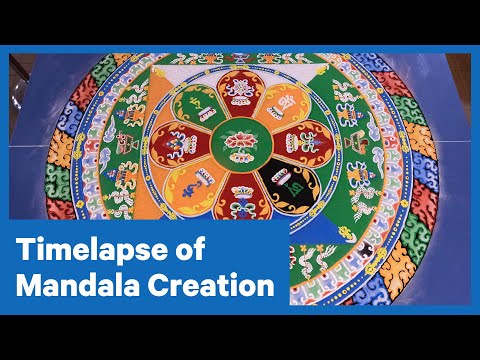Timelapse of Mandala Creation | IC News | Ithaca College
