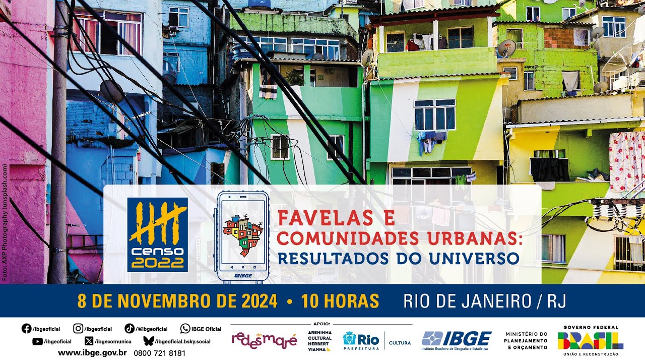 Qual é o número de favelas no Brasil e quantas pessoas vivem nelas? • Censo 2022
