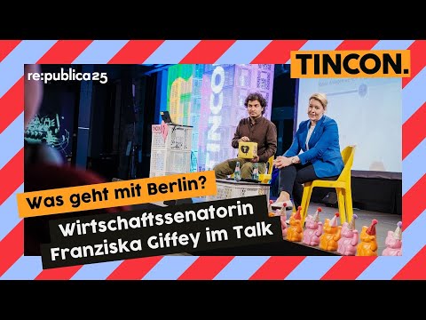 Video Thumbnail: Franziska Giffey im Hot Seat: Eure Fragen an die Berliner Wirtschaftssenatorin | TINCON 2025