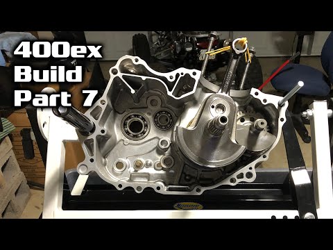 Honda 400ex Build - Part 7 - Motor Engine Bottom End Crankcase Bearing, Crankshaft, Counter Balancer