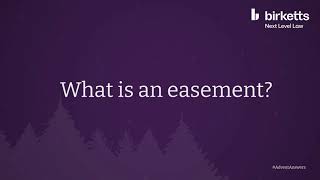 What is an easement?