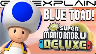 Blue Toad Lives! Secret Unlock Trick in New Super Mario Bros. U Deluxe! (Multiplayer Unaffected)