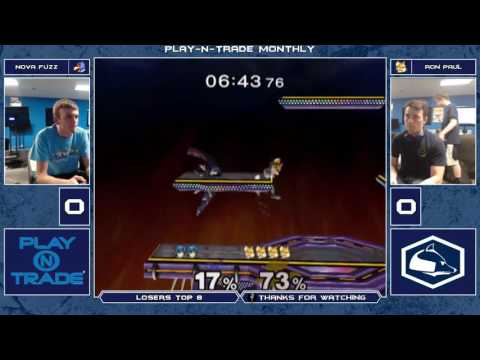 PlayNTrade Monthly 2 Melee Singles - Nova Fuzz (Falco(n)/Marth) vs Ron Paul (Fox) - Loser's Bracket
