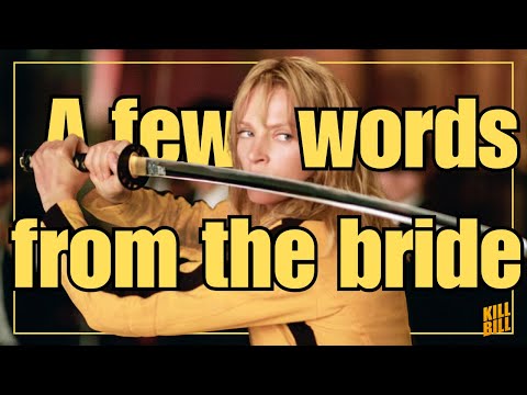 A few words from the bride