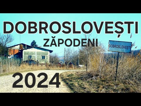 Drumul Dobroslovesti - Ciofeni - Zapodeni judetul Vaslui 2024 video 4K