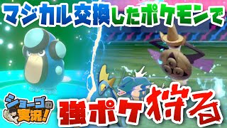 【ポケモン剣盾】マジカル交換して即バトル！神試合！進化前マイナーが強ポケに勝つ！【ショーゴの実況】