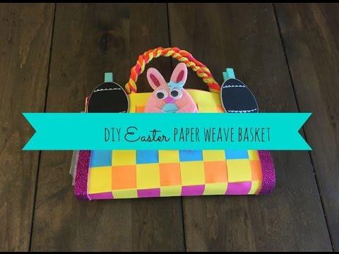 DIY Easter Paper Weave Basket for Pocketletter Video