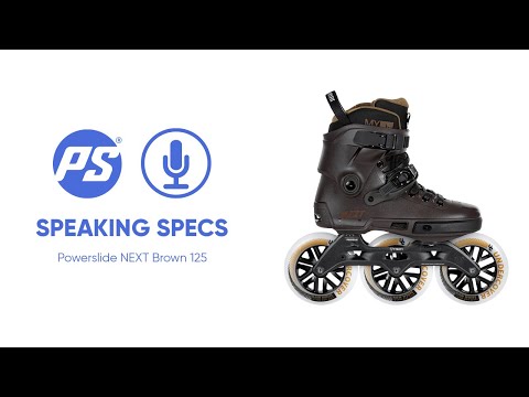 Powerslide Next Brown 125 freeskate - Speaking Specs