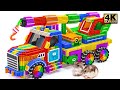 ASMR Video | How To Build Rainbow Crane Truck From Magnetic Balls For My Lovely Hamsters