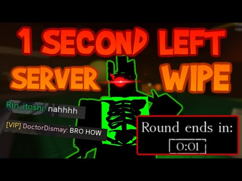 SERVER WIPING with only 1 SECOND LEFT?! (Forsaken Roblox)
