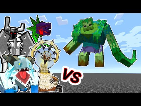 Mutant Jungle Zombie Vs. Mowzie's Mobs Monsters in Minecraft