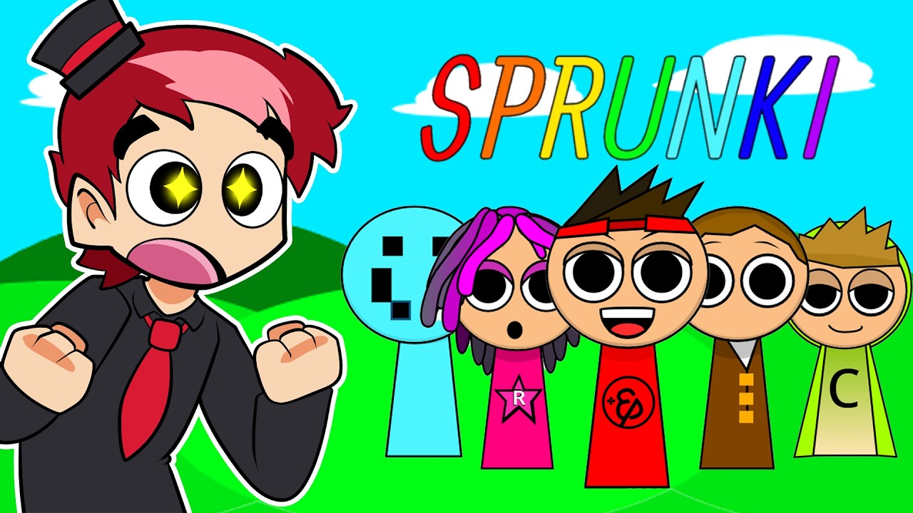 Fiz os SPRUNKIs dos YOUTUBERS!