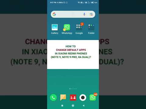 How to change Default apps - XIAOMI Redmi 8A dual, Redmi Note 9, Redmi Note 9 Pro etc?