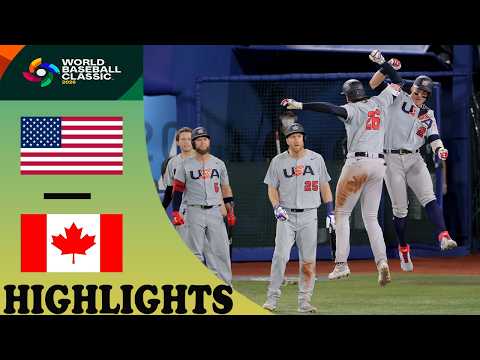 미국 vs 캐나다 월드 베이스볼 클래식 | 두 팀은 이전에도 맞붙은 바 있다 | 미국 vs 캐나다 하이라이트