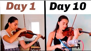Download lagu 10 Days Progress on Paganini Caprice No.9 mp3