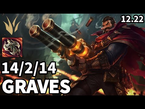 Graves Jungle vs Hecarim - EUW Grandmaster | Patch 12.22