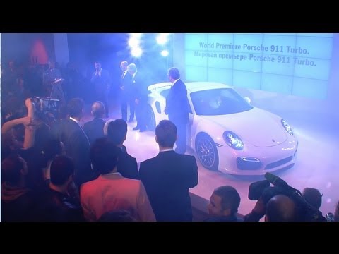 Premiere of the new Porsche 911 Turbo in Moscow