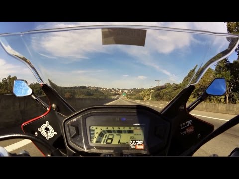 CBR500R LL70 - TOP SPEED - 187Km/h - 2016.07.08