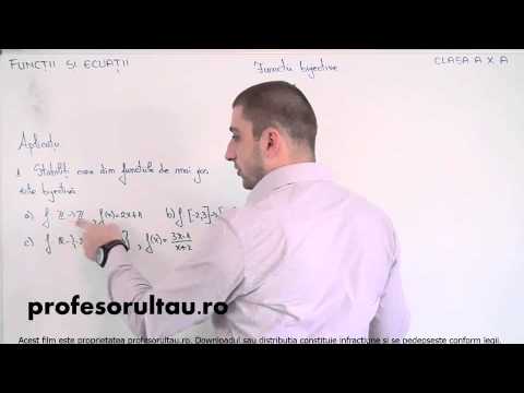 11   cls10   Functii si ecuatii   functii bijective   aplicatii   partea 1 - profesorultau.ro