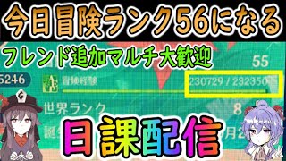 【原神】今日冒険ランク56になる聖遺物厳選や水晶周回など日課【Genshin】