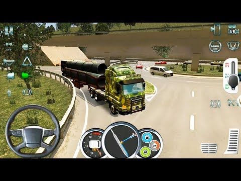 Euro Truck Driver Simulator 18: Army Truck - Android Gameplay FHD