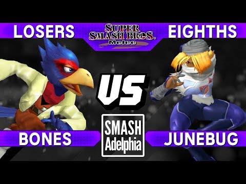 Smash Melee - Bones (Falco) vs Junebug (Sheik) - SDA 2018 Losers Eighths