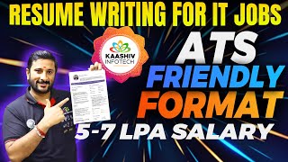 📌 Resume Writing for IT Jobs Tamil | ATS Friendly Format 2025 | Kaashiv infotech #kaashivinfotech