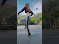 Shuffle Dance Movements In Leggings Shorts Leggings