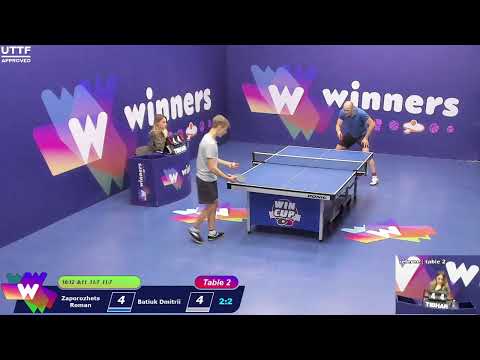 WINners CUP table 2  12.01  Zaporozhets Roman -  Batiuk Dmitrii   15:30